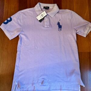 Ralph Lauren Boys’ Big Pony Polo Shirt in Lavender *Neon Dye